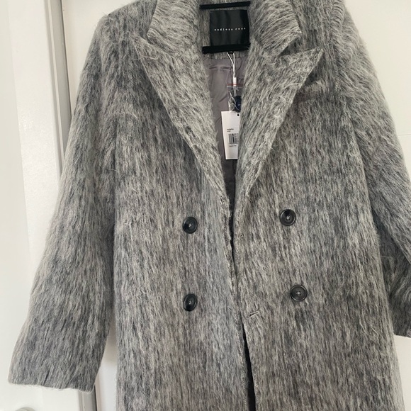Grey Wool Blend Coat - Picture 2 of 4